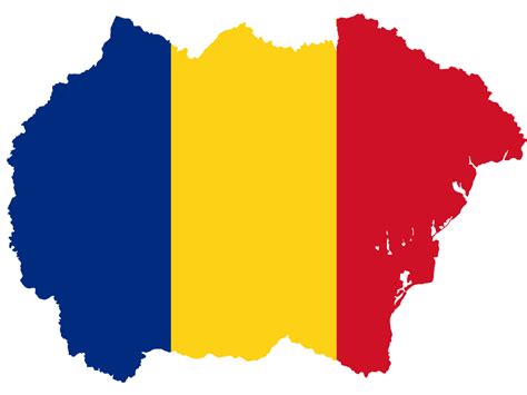greater romania flag map